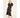 Sinda Dress Black fra A-View – sort festkjole i sateng-look med puffede ermer, wrap-effekt og volangskjørt. 100% polyester.