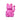 Maneki-Neko Lucky Cat Glossy Pink fra Donkey – rosa lykkekatt med vinkende pote, 15 cm høy.