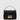 Nunoo Honey Icon medium sort skinnveske i New Zealand-skinn med gull-detaljer, topphåndtak og justerbar crossbody-stropp.