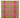 SUI AVA Tartan Scarf Army, kvadratisk skjerf med rutemønster i olivengrønt, rosa og brunt, med små hvite blomstermotiver i hjørnene.