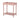 Bloomingville Creative Collection Isola Side Table – rosa sidebord i furu, L60 x H68 x B40 cm, med hylle til oppbevaring og dekor.