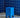 House Doctor Brick Blue – blått sidebord i høyglans med mangotre, 30 × 30 × 50,5 cm