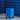 House Doctor Brick Blue – blått sidebord i høyglans med mangotre, 30 × 30 × 50,5 cm