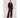 Brown Jacket fra A-View, kort brun fuskepelsjakke i 100 % polyester med krage, skjult lukking foran og romslig passform.