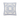 Rice Square Cotton Cushion i hvitt med blå broderier – kvadratisk bomullspute 50 × 50 cm med kirurgisk bomullsfyll, dekorativ sofapute.