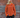 Boii ADANNE Polo Knit i Tangerine/Bordeaux, stripet oversized strikket polo i 100% bomull, onesize, modell 167 cm