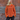 Boii ADANNE Polo Knit i Tangerine/Bordeaux, stripet oversized strikket polo i 100% bomull, onesize, modell 167 cm