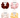 SUI AVA Ribbon Scrunchie i Yellow, Pink, Cream og Brown – scrunchies i glansfullt materiale.