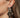 Bow19 - Leaf Big Stone Earring Brown