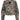 A-View Brocade Jacket Sand/Black sett forfra – kort mønstret jakke med blomsterdesign, V-hals, lange ermer og dekorative knapper.