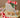 Rice Wrapping Paper Cream – julegavepapir med rødt diamantmønster og små juletrær, 3 meter rull i kremfarge for vakker innpakning.