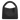 Woven Daily Shopper Black fra Sui Ava – stor svart skulderveske med flettet design og lange håndtak.