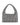SUI AVA Mini Hobo Crystal Bag Clear Crystal, liten sølvfarget festveske dekket av glitrende rhinsteiner, med avrundet fasong og buet håndtak, vist på hvit bakgrunn.
