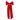 Baksiden av Bloomingville Ruby Deco Bow Red – stor rød julesløyfe med lange bånd og svart klype som gjør den enkel å feste.