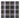 SUI AVA Tartan Scarf Black, kvadratisk rutete skjerf i sort, grågrønt og lilla med lyse kontrastlinjer og små blomstermotiver i hjørnene.