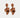 BOW19 Leaf Earrings Matt Camel – camel bladøredobber, 7,5 cm