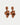 BOW19 Leaf Earrings Matt Camel – camel bladøredobber, 7,5 cm