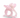 SUI AVA Roberta Love Mini Pink – liten lyserosa hårklype i acetat med blank overflate, åpent design og myke, avrundede former.