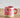 Millie Espresso Cup Pink Strawberry 110 ml fra Bloomingville – rosa espressokopp med håndmalte røde jordbær og grønne blader.