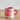 Millie Espresso Cup Pink Strawberry 110 ml fra Bloomingville – rosa espressokopp med håndmalte røde jordbær og grønne blader.