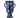 Amara Vase Blue fra Creative Collection by Bloomingville – håndmalt blå vase i steintøy med hvitt blomstermønster, fot og dekorative håndtak.