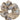 Julie Wildflower Scrunchie Ginger Root fra Sui Ava – stor blomstrete hårstrikk i beige, brune, lilla og dempede grønne nyanser.
