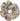 Julie Wildflower Scrunchie Ginger Root fra Sui Ava – stor blomstrete hårstrikk i beige, brune, lilla og dempede grønne nyanser.
