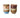 Fire HK Living 70s Ceramics Café Cups Lagoon i steingods, stablet to og to med ulike farger og reaktive glasurer – koppene selges enkeltvis.
