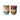 Fire HK Living 70s Ceramics Café Cups Lagoon i steingods, stablet to og to med ulike farger og reaktive glasurer – koppene selges enkeltvis.