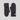 KEYHope Icon Mittens Black fra MSCH Copenhagen – svarte ribbestrikkede votter med bred kant og logodetalj.