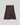 MSCHMercy East Skirt Brown fra MSCH Copenhagen sett bakfra – kort brunt strikkeskjørt med A-formet passform.