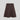 MSCHMercy East Skirt Brown fra MSCH Copenhagen sett forfra – kort brunt strikkeskjørt med A-form og elastisk midje.