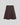 MSCHMercy East Skirt Brown fra MSCH Copenhagen sett forfra – kort brunt strikkeskjørt med A-form og elastisk midje.