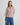MSCH Copenhagen MSCHSusana Selmina Shirt i Rhodode/Oatmeal med kontrastpaneler og lange ermer, 50% lyocell og 50% bomull, str. XS/S–L/XL