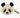 Plumpy Panda Head Rug 35 x 35 x 2 cm