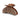 SUI AVA Helen Lume Middle Brown 9,5 cm hårklype med blank, transparent finish og glitrende rhinsteiner.