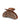 SUI AVA Helen Lume Middle Brown 9,5 cm hårklype med blank, transparent finish og glitrende rhinsteiner.