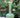 Vase - Glassvase - Grønn vase h: 22 cm