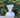 Vase - Glassvase - Hvit vase h: 18cm