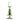 Bloomingville Brant lysestake i transparent grønt glass, 20 cm høy. Lysestaken har en rund fot, et dekorativt juletre med buede glassgrener og små kuler i hvitt, gult og brunt, samt en høy, sylindrisk lysholder.