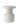 Bit stool white er hvit med små røde fargedrøper laget av 100% resirkulert plast.